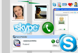 ค้นหาข้อมูลเพิ่มเติมเกี่ยวกับวิธีการทำงานของ Skype บน ThaiLoveLines