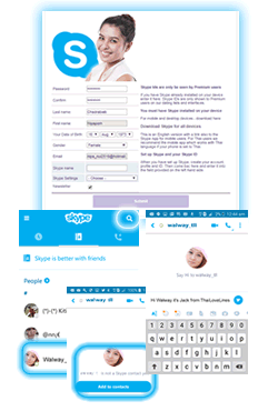 Set up your Skype ID on ThaiLoveLines - Click here