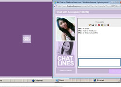 Chat Lines will launch in seconds but you must type a message to connect with other Thai singles or users online worldwide