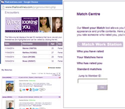 Visit your ThaiLoveLines Match Centre