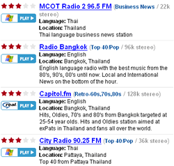 Internet radio is an emerging new media force and can be very useful for foreigners living in Thailand.
